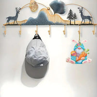 HKM-726419 Acrylic Cartoon Easter Rabbit Car Hanging Ornament for Interior Decoration