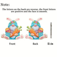 HKM-726419 Acrylic Cartoon Easter Rabbit Car Hanging Ornament for Interior Decoration