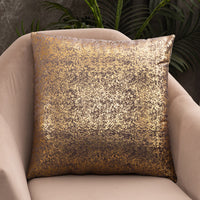 HKM-726419 Rich Velvet Snowflake Pillowcase with Gold Stamping - Multiple Colors Available - 45x45cm