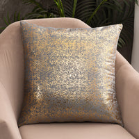 HKM-726419 Rich Velvet Snowflake Pillowcase with Gold Stamping - Multiple Colors Available - 45x45cm