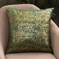 HKM-726419 Rich Velvet Snowflake Pillowcase with Gold Stamping - Multiple Colors Available - 45x45cm