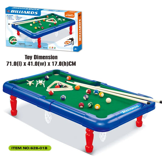 KTX-726547 Mini Indoor Pool Table Game with Cue Sticks and Balls for Kids and Adults