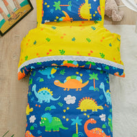 HKM-726611 Children's Cartoon Cotton Three-Piece Quilt Set for Kindergarten and Crib Use