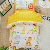 HKM-726611 Children's Cartoon Cotton Three-Piece Quilt Set for Kindergarten and Crib Use