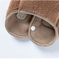 HKM-726611 Cozy Fleece Jacket with Bear Embroidery for Small and Medium Dogs and Cats
