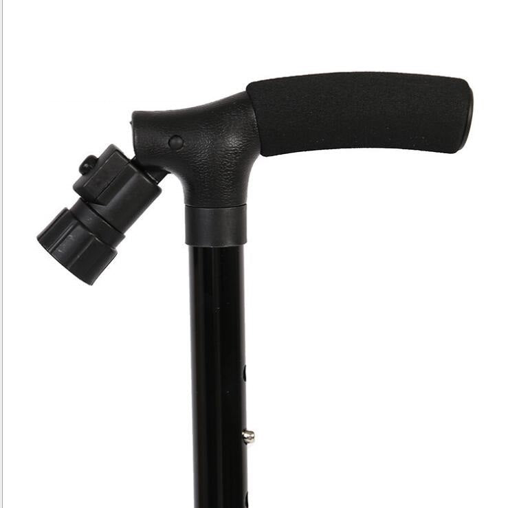 HKM-726803 Adjustable Folding Crutches - Telescopic Tumbler Support for Heights 1.45m to 1.85m, Aluminum Alloy Construction