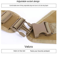 HKM-726803 Waterproof Large Dog Suspender Suit in 1000D Nylon - Black, Khaki, Army & CP Colors
