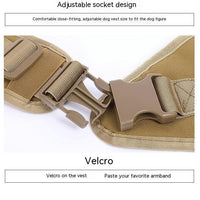 HKM-726803 Waterproof Large Dog Suspender Suit in 1000D Nylon - Black, Khaki, Army & CP Colors