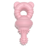 HKM-726931 Medium TPR Bite-Resistant Pet Toy in Gentle Blue, Cherry Blossom, and Avocado Green