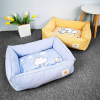 HKM-726995 Fabric Craft Printing Square Warm Pet Bed