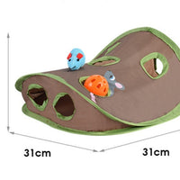 HKM-727059 Cat Toy With A Bell To Catch The Ball Puzzle And Playable Nine-hole Mouse Hole