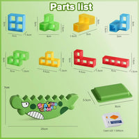 HKM-727123 Kids Educational Stacking Balance Blocks Game - 48 Piece Plastic Puzzle Toy