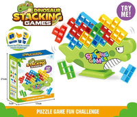 HKM-727123 Kids Educational Stacking Balance Blocks Game - 48 Piece Plastic Puzzle Toy
