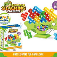 HKM-727123 Kids Educational Stacking Balance Blocks Game - 48 Piece Plastic Puzzle Toy