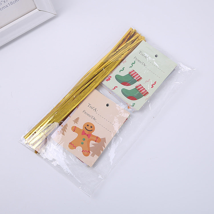 HKM-727251 Cartoon Christmas Drawstring Gift Bag with Pull String