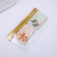 HKM-727251 Cartoon Christmas Drawstring Gift Bag with Pull String