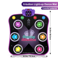 HKM-727251 Wireless Bluetooth Musical Dance Mat for Kids - Educational Touch Play Mat for Home Fun
