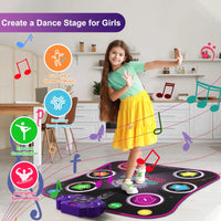 HKM-727251 Wireless Bluetooth Musical Dance Mat for Kids - Educational Touch Play Mat for Home Fun