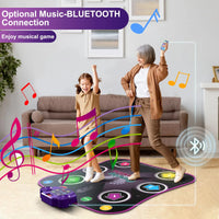 HKM-727251 Wireless Bluetooth Musical Dance Mat for Kids - Educational Touch Play Mat for Home Fun