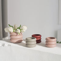 HKM-727379 Ceramic Flower Vase - Modern Nordic Design, Durable & Corrosion-Resistant, Ideal for Home and Office Decoration