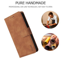 HKM-727699 Leather Flip Case Wallet Card Holder for iPhone Models - Black, Blue, Burgundy, Brown