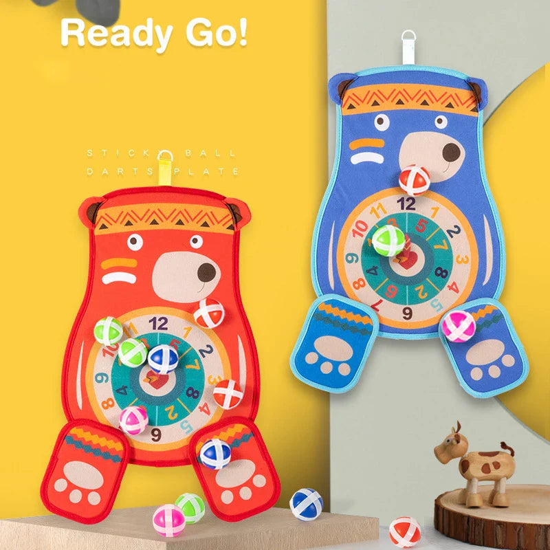 HKM-727699 Sticky Target Ball Toy Set for Indoor Dart Games - Family Fun for Ages 3+