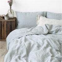 HKM-727763 Linen Four-Piece Bed Sheet Set for 1.5m, 1.8m, and 2.0m Beds