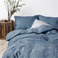 HKM-727763 Linen Four-Piece Bed Sheet Set for 1.5m, 1.8m, and 2.0m Beds