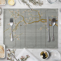 HKM-727827 Plum Blossom Cloth Table Mat for Dining Room and Home Decor