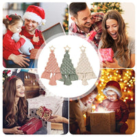 HKM-727891 Handwoven Christmas Tree Macrame Kit with Cotton Rope - 9x5.5cm