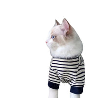 HKM-728019 Cozy Winter Stripe Vest for Small Pets - Cotton Sweater for Kittens and Puppies