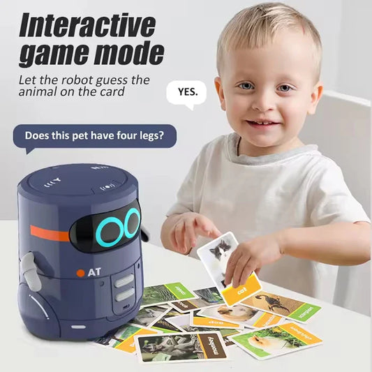 HKM-728019 Interactive Smart Educational Robot Toy with Touch-Sensitive Control and Sound Function for Kids