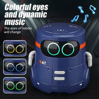 HKM-728019 Interactive Smart Educational Robot Toy with Touch-Sensitive Control and Sound Function for Kids