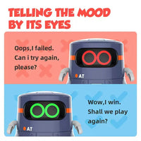 HKM-728019 Interactive Smart Educational Robot Toy with Touch-Sensitive Control and Sound Function for Kids