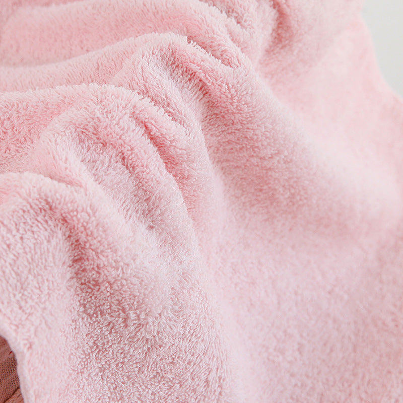 HKM-728019 Pure Cotton Towel in Blue, Pink, and Light Yellow - Soft and Absorbent