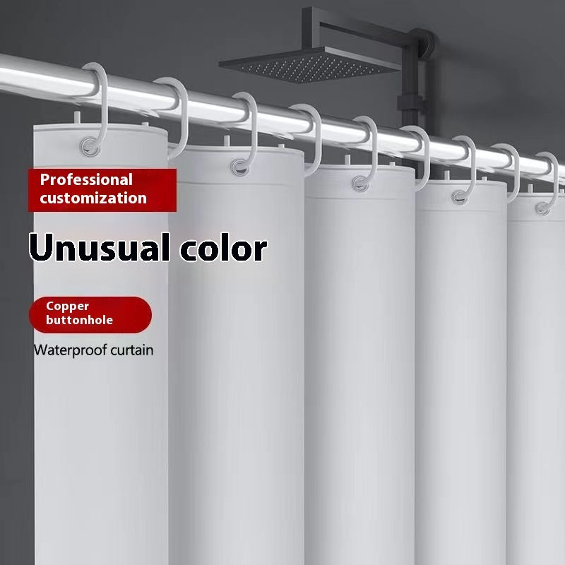 HKM-728147 Transparent PEVA Shower Curtain for Bathroom - Waterproof and Mildew-Proof, 180x180cm/200cm Options