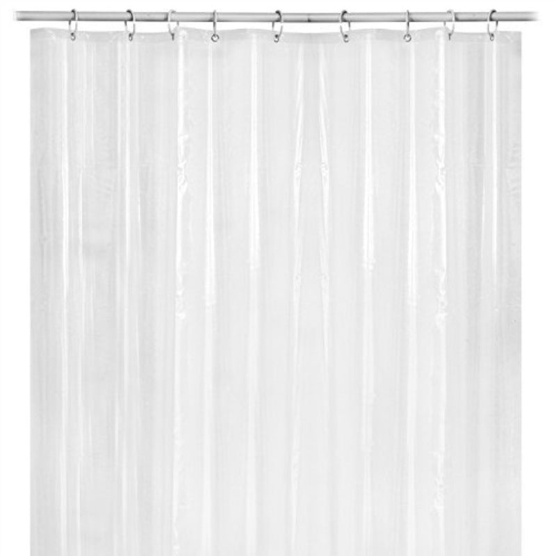 HKM-728147 Transparent PEVA Shower Curtain for Bathroom - Waterproof and Mildew-Proof, 180x180cm/200cm Options