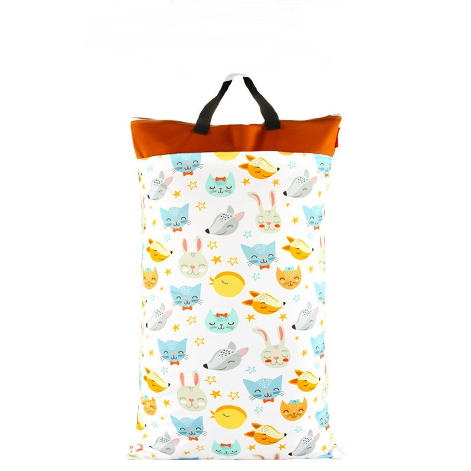 HKM-728275 Waterproof Diaper Storage Bag with Large Capacity for Baby Clothes and Accessories