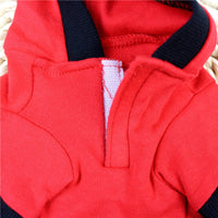 HKM-728403 Cozy Cotton Sweater for Small and Medium Dogs - Red & Black, Multiple Sizes Available