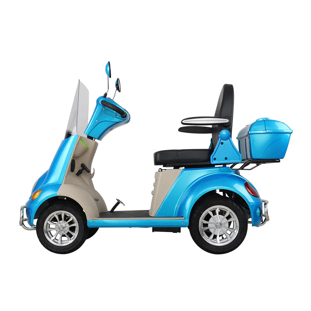 KTX-728467 EUROPA Four Wheel Electric Mobility Scooter for Elderly, 48V 20AH Battery, 40-50km Range, Max Speed Under 25km/h