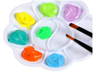 HKM-728531 24 Color Acrylic Paint Set with Palette and Brushes for Oil Painting - 12ml Tubes
