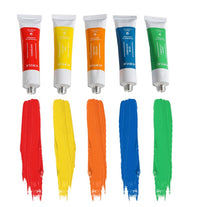 HKM-728531 24 Color Acrylic Paint Set with Palette and Brushes for Oil Painting - 12ml Tubes