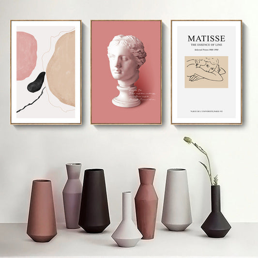 HKM-728595 Frameless Vintage Abstract Decorative Painting - Multiple Sizes Available