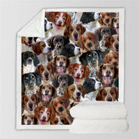 HKM-728595 Modern Printed Flannel Blanket for Pets - Available in Two Sizes