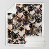 HKM-728595 Modern Printed Flannel Blanket for Pets - Available in Two Sizes