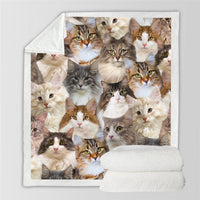 HKM-728595 Modern Printed Flannel Blanket for Pets - Available in Two Sizes