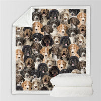 HKM-728595 Modern Printed Flannel Blanket for Pets - Available in Two Sizes