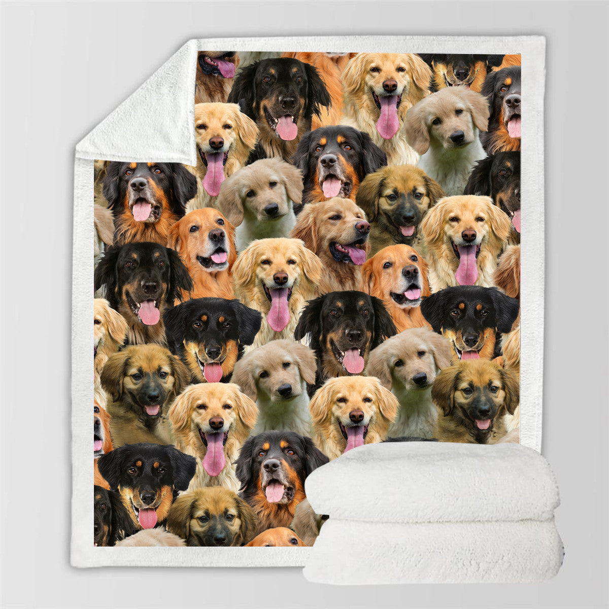 HKM-728595 Modern Printed Flannel Blanket for Pets - Available in Two Sizes