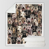 HKM-728595 Modern Printed Flannel Blanket for Pets - Available in Two Sizes