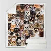 HKM-728595 Modern Printed Flannel Blanket for Pets - Available in Two Sizes